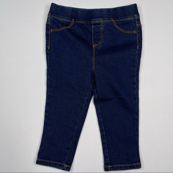 Joe Fresh Jeans Jeggings Leggings Stretchy Dark Blue Pull On  Play School New - Picture 1 of 7
